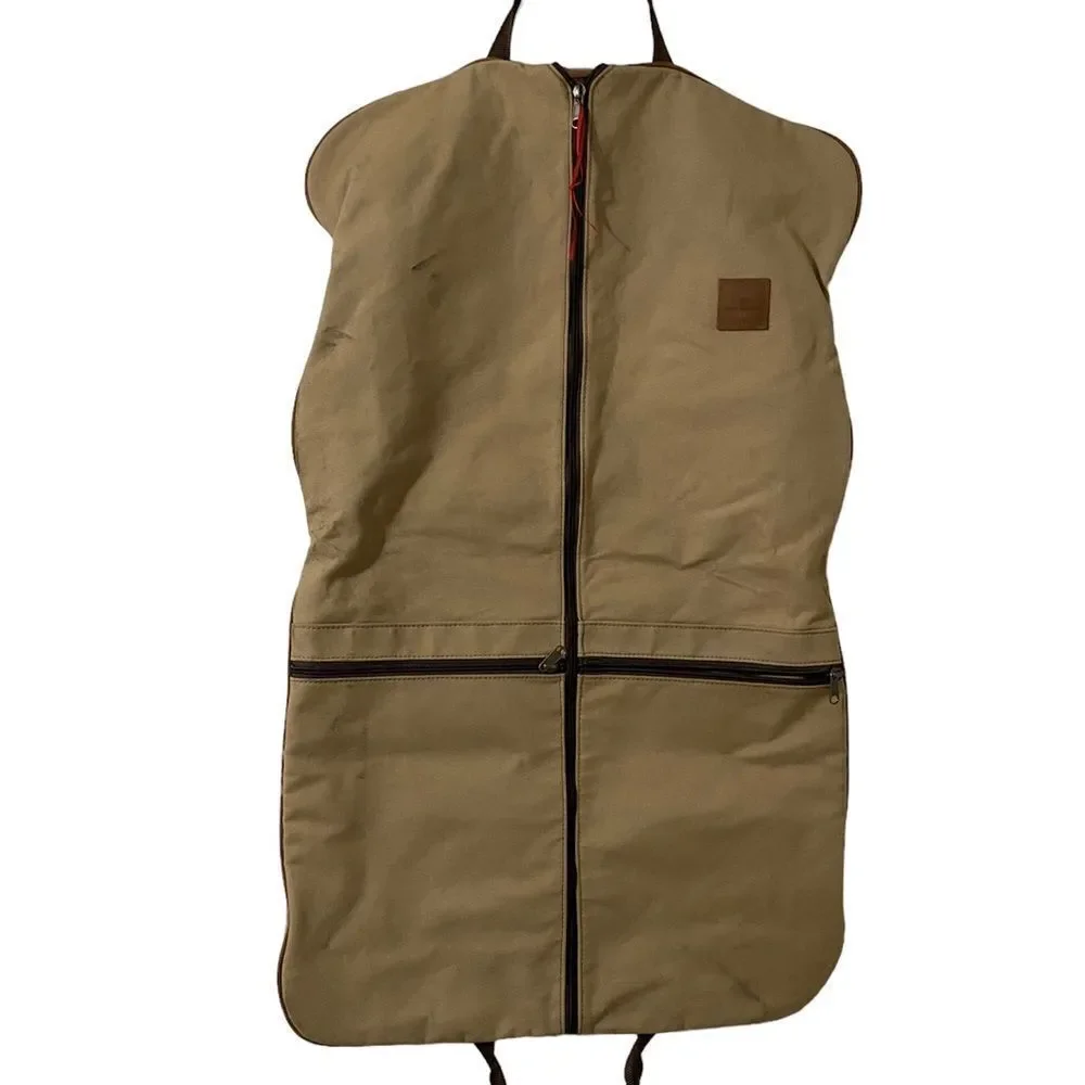 Jon hart two suiter garment bag canvas leather